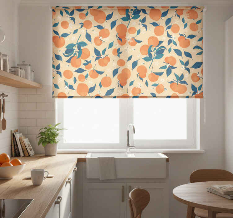Küchenfenster rollo orangen set - TenStickers