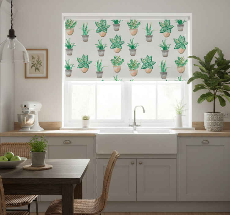 Küchenfenster rollo für den privaten garten - TenStickers