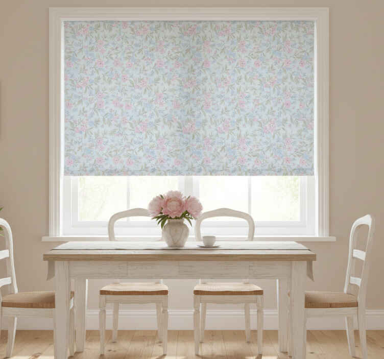 Estore de rolo sala de jantar primavera shabby chic - TenStickers