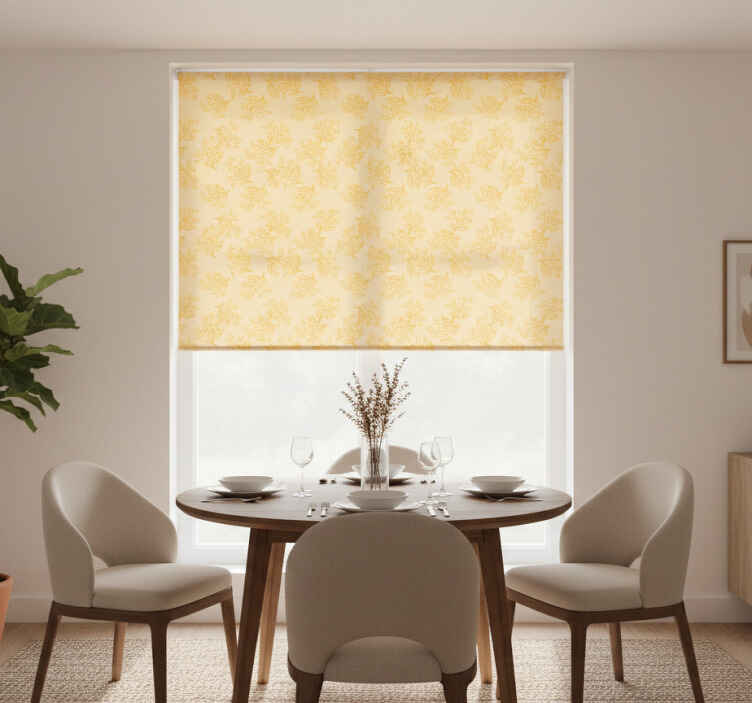 Dining room blind nordic orange trees design - TenStickers