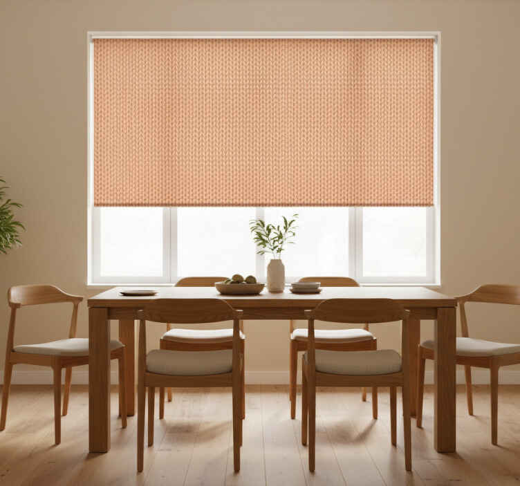 Persiana enrollable para comedor beige textil - TenVinilo