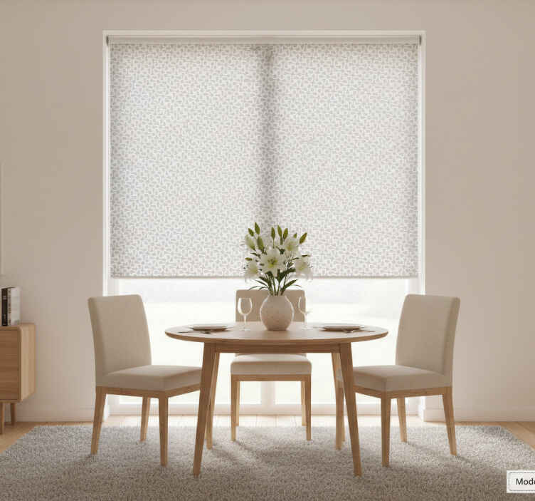 Modern white twister dining room blind - TenStickers
