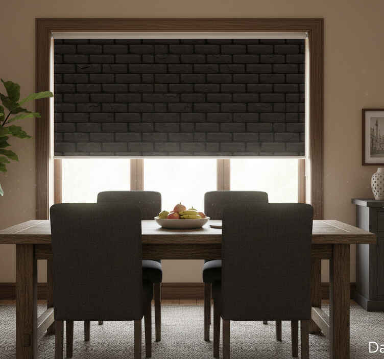 Dining room roller blind for total darkness - TenStickers