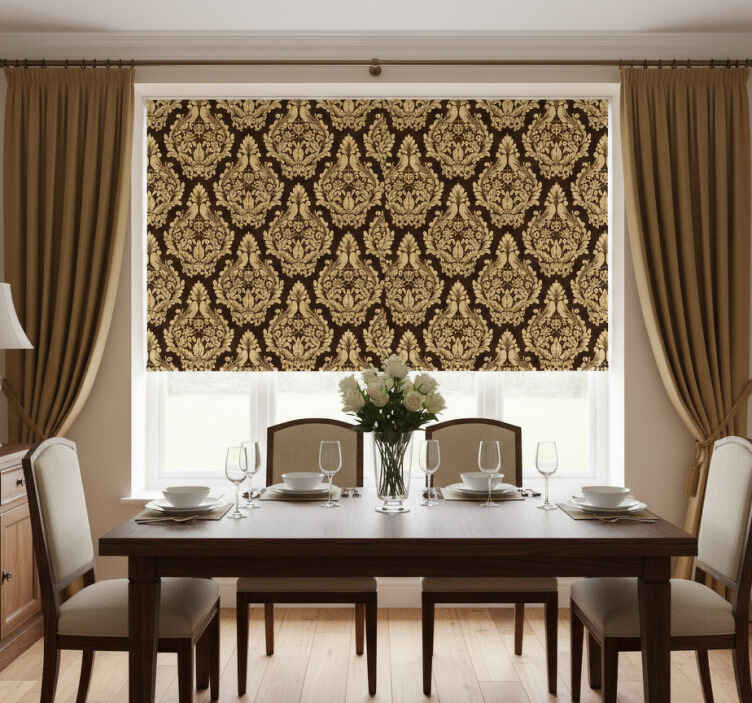 Dining room blind in classic victorian style - TenStickers