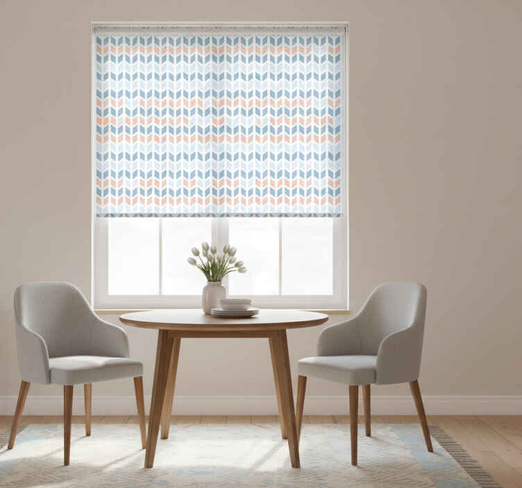 Dining room blind in nordic vertical arrows design - TenStickers