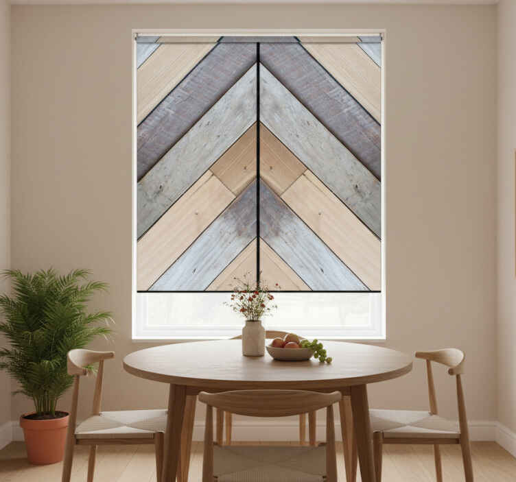 Dining room roller blind entangled tales - TenStickers