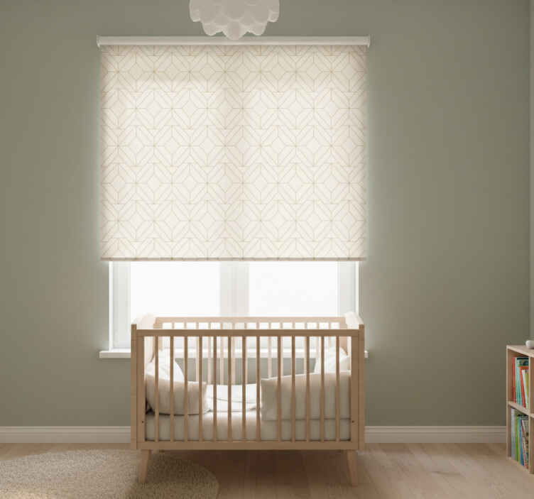 Children room roller blind geometric shapes collection - TenStickers