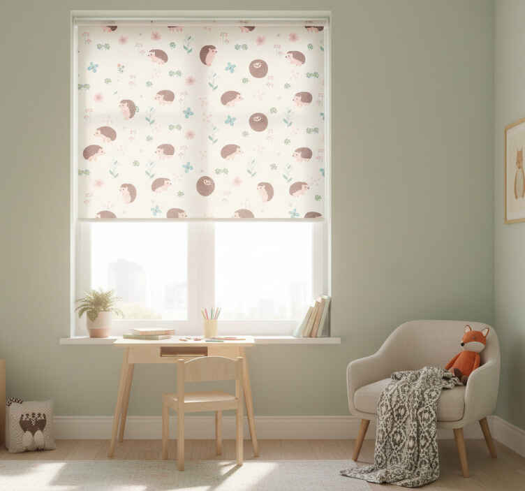 Store enrouleur chambre enfant collection hérisson mignon - TenStickers