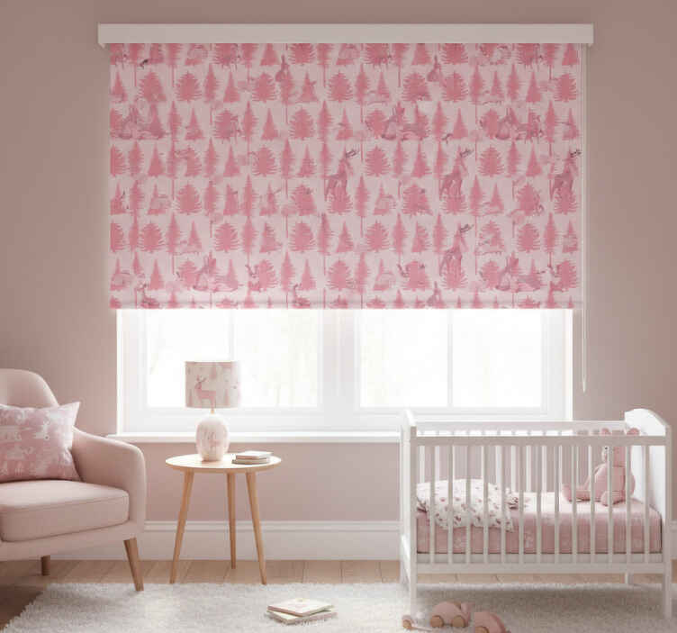 Persiana enrollable infantil reno rosa precioso - TenVinilo