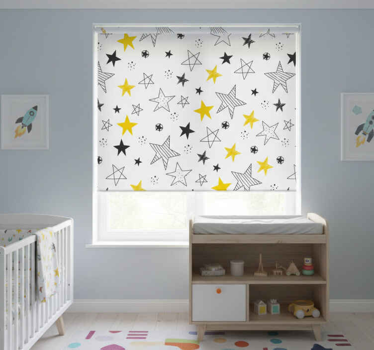 Persiana enrollable infantil estrellas del rock - TenVinilo
