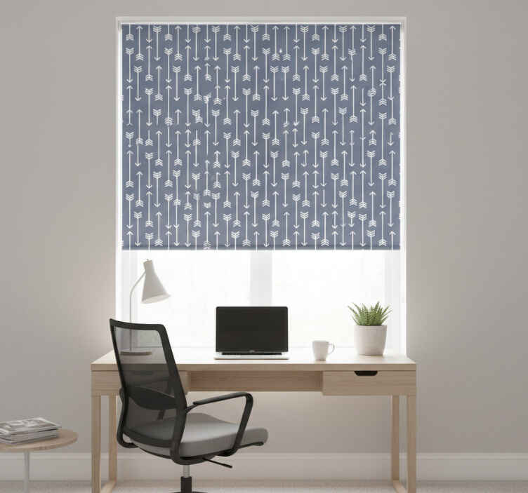 Store enrouleur bureaux rayures fléchées minimalistes - TenStickers