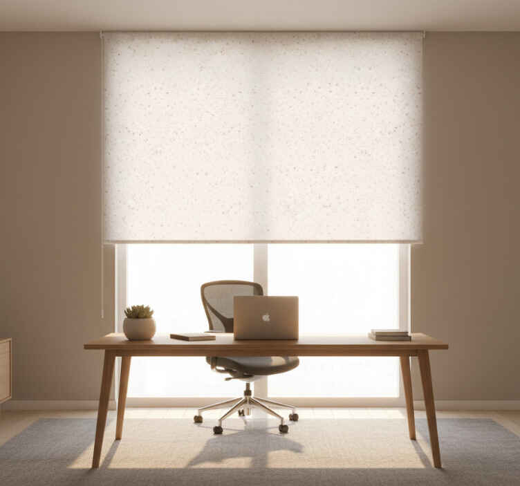 Office roller blind handcrafted in susil gold - TenStickers