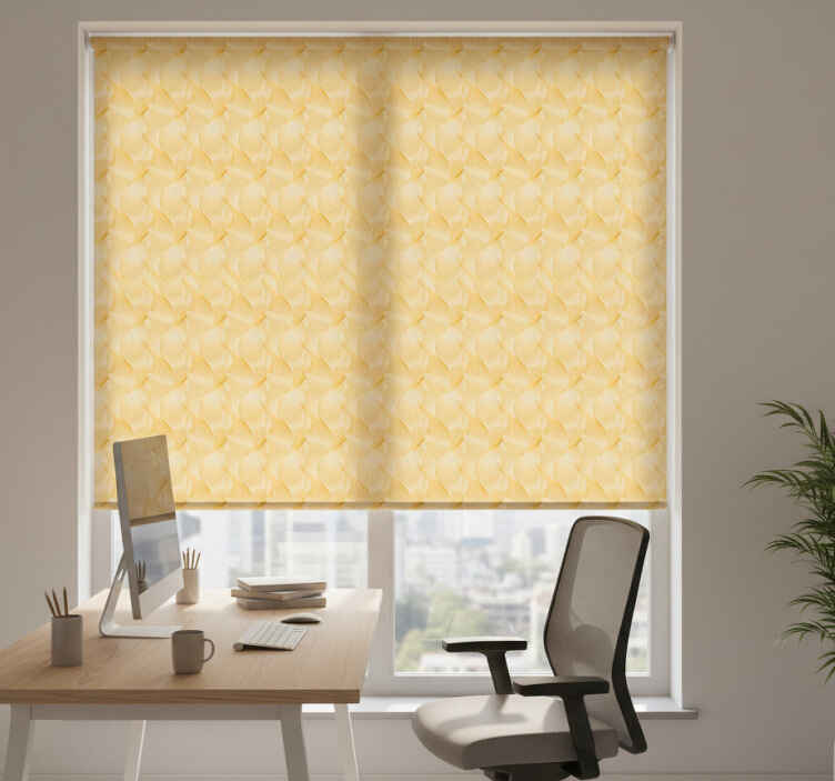 Office roller blind gold foil wave effect - TenStickers