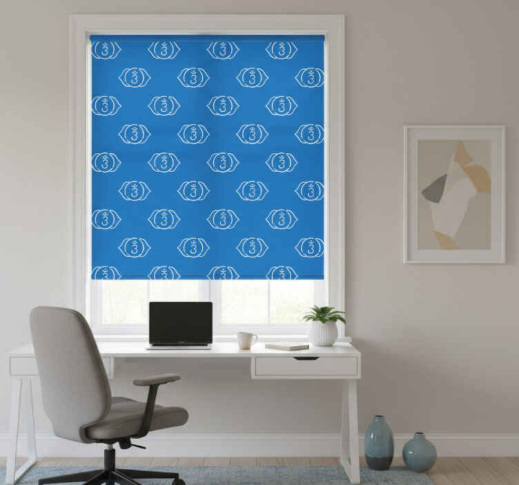 Store enrouleur bureaux symbole du troisième œil - TenStickers