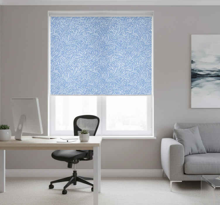 Store enrouleur bureaux motif glacé - TenStickers