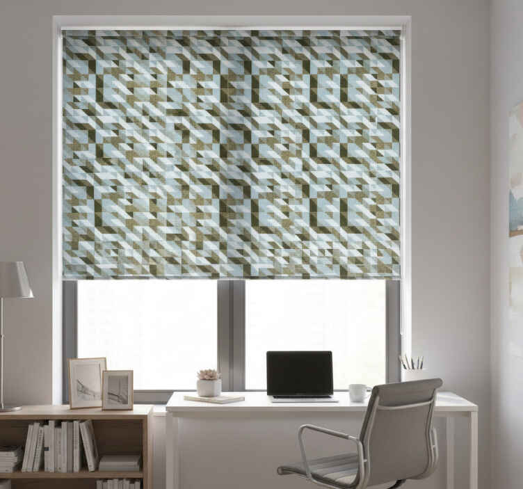Store enrouleur bureaux triangles modernes - TenStickers
