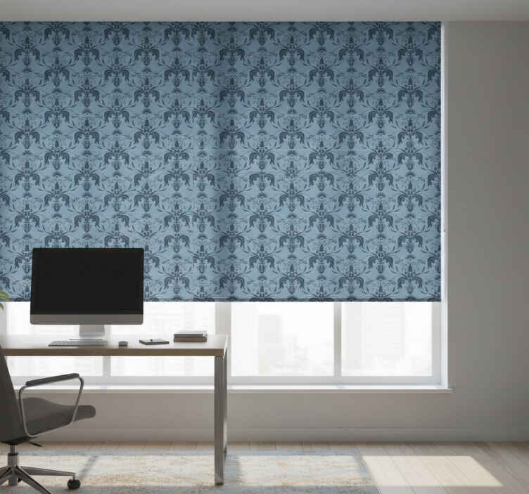 Store enrouleur bureaux formes florales - TenStickers