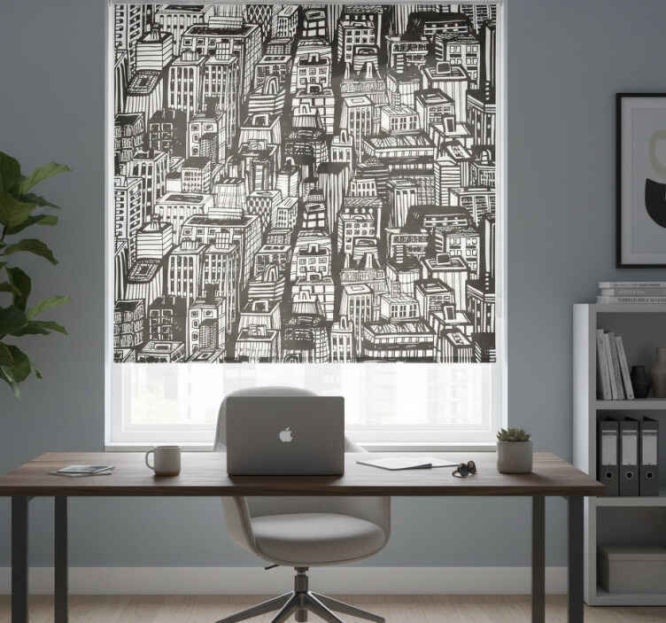 Store enrouleur bureaux gratte-ciels de new york - TenStickers