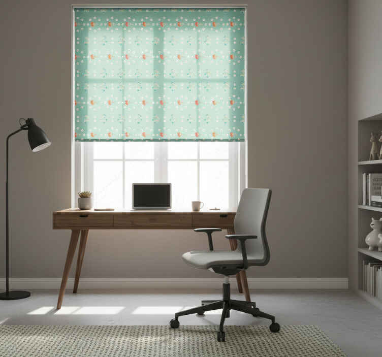 Store enrouleur bureaux motif "granny chic" - TenStickers
