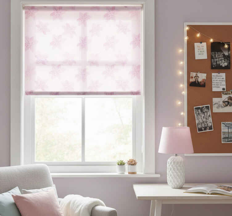Store enrouleur pour chambre ado design floral féminin - TenStickers