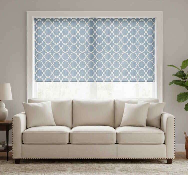Modern blind in elegant blue design - TenStickers