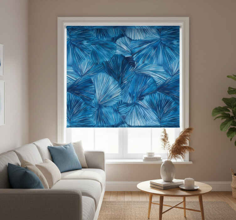 Modern blind with blue visual accents - TenStickers