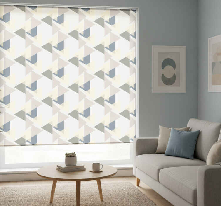 Modern blind vertical triangles - TenStickers