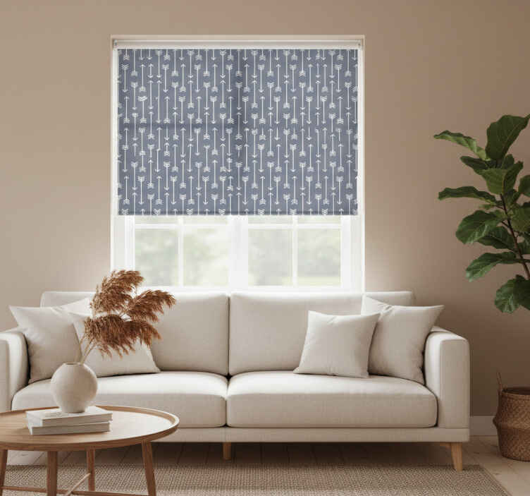 Store enrouleur moderne rayures fléchées minimalistes - TenStickers
