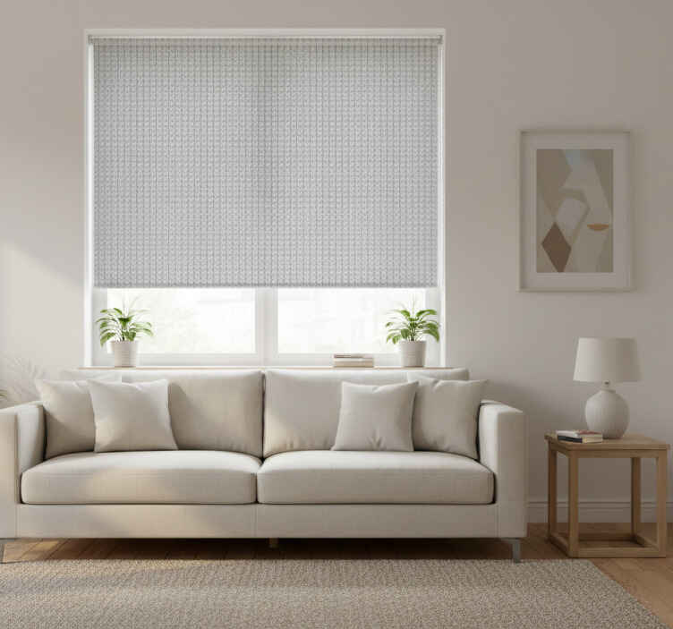 Store enrouleur moderne motif vertical gris minimaliste - TenStickers