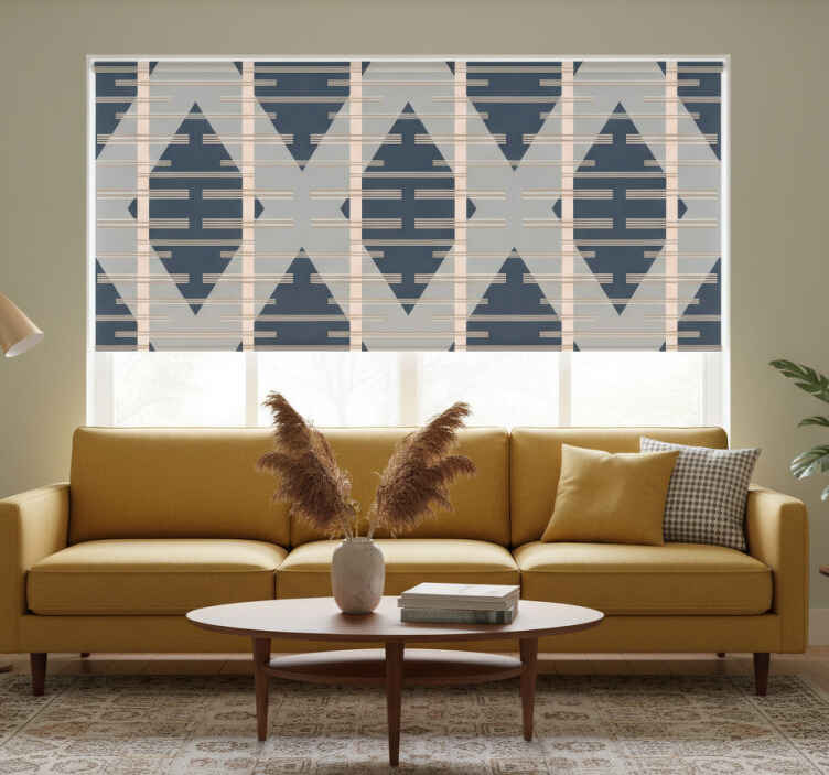 Store enrouleur moderne style abstrait gris mi-siècle - TenStickers