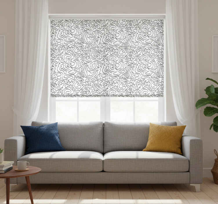 Store enrouleur moderne motifs inspirés du vent - TenStickers