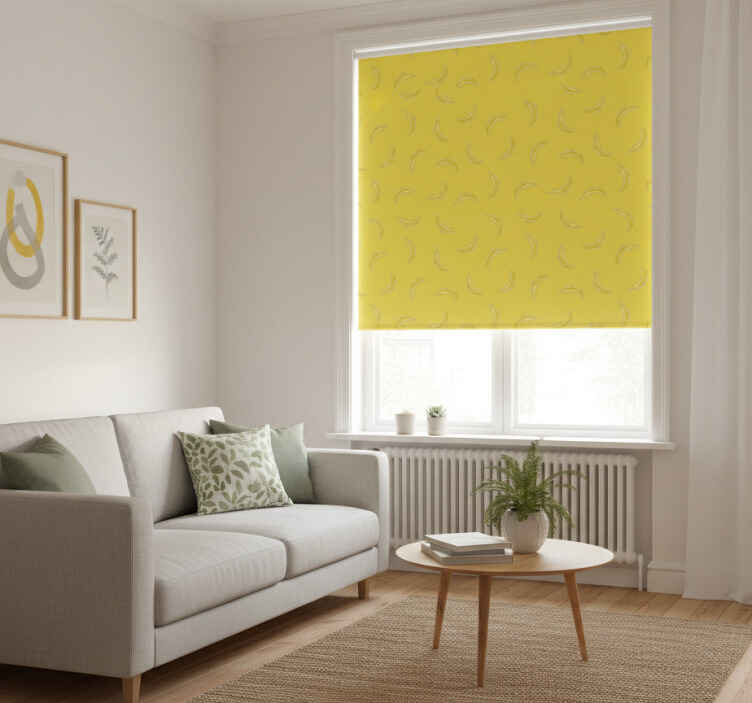 Store enrouleur moderne jaune pantone bananas - TenStickers