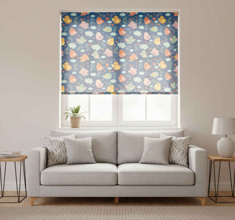 Store enrouleur moderne oiseaux volants mignons - TenStickers