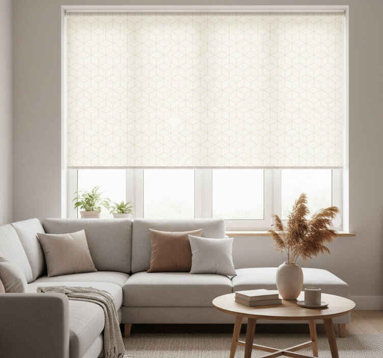 Fenster rollo modern geometrische perspektive - TenStickers