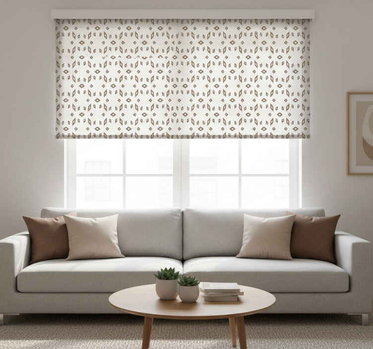 Modern roller blind gray-brown design - TenStickers