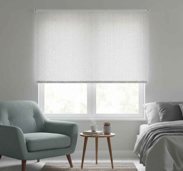 Gray roller blind with gray lines - TenStickers