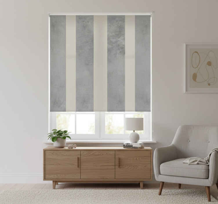 Gray roller blind in gray shades - TenStickers