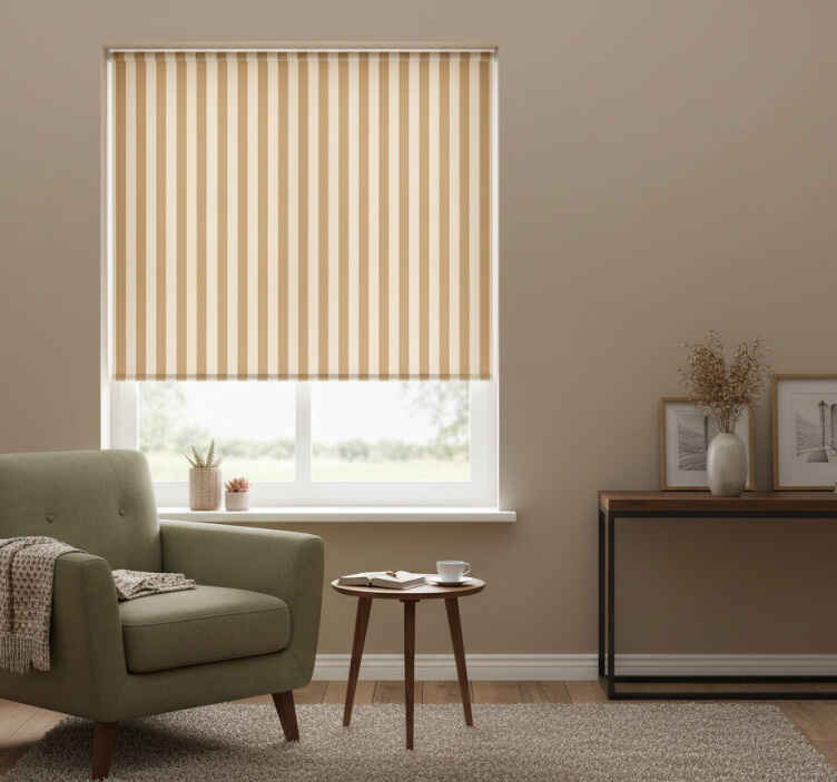 Beige vintage suikaleet rullaverho - Tenstickers