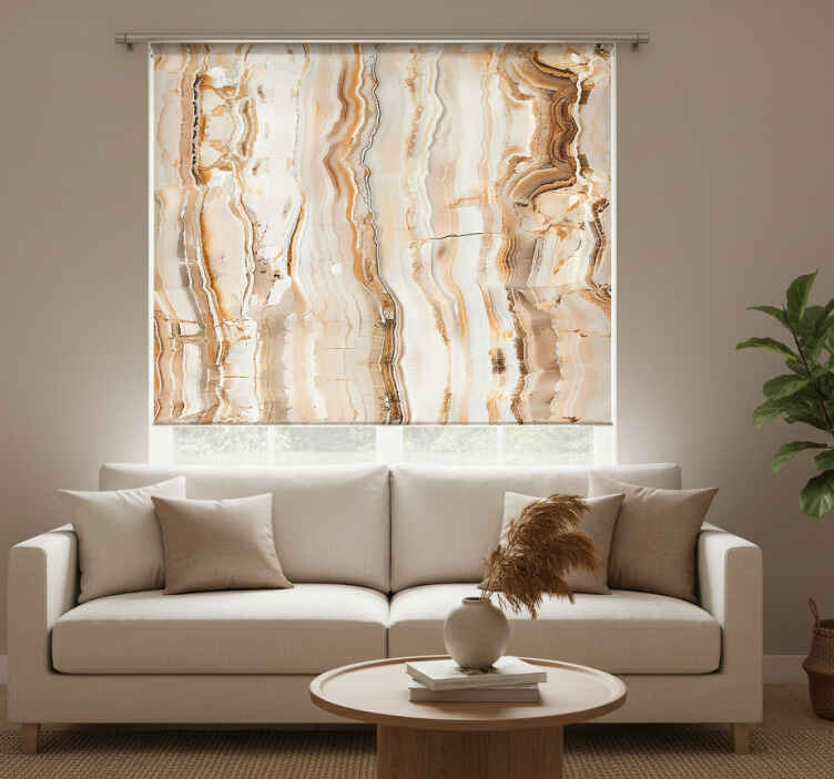 Persiana enrollable beige colores beige - TenVinilo