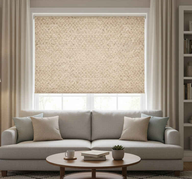 Persiana enrollable beige tela beige - TenVinilo