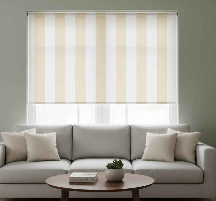 Beige rullaverho vaaleassa sävyssä - Tenstickers