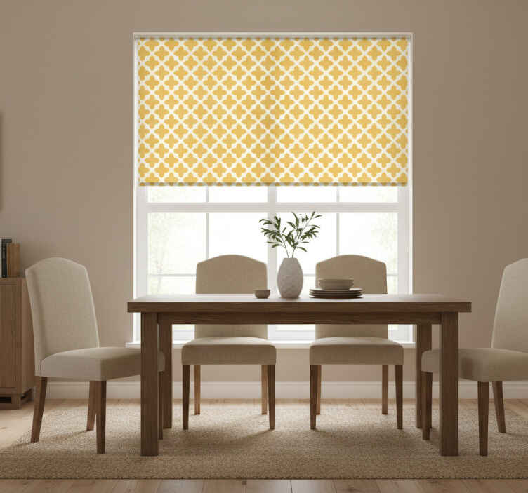 Blind yellow arabesque design - TenStickers