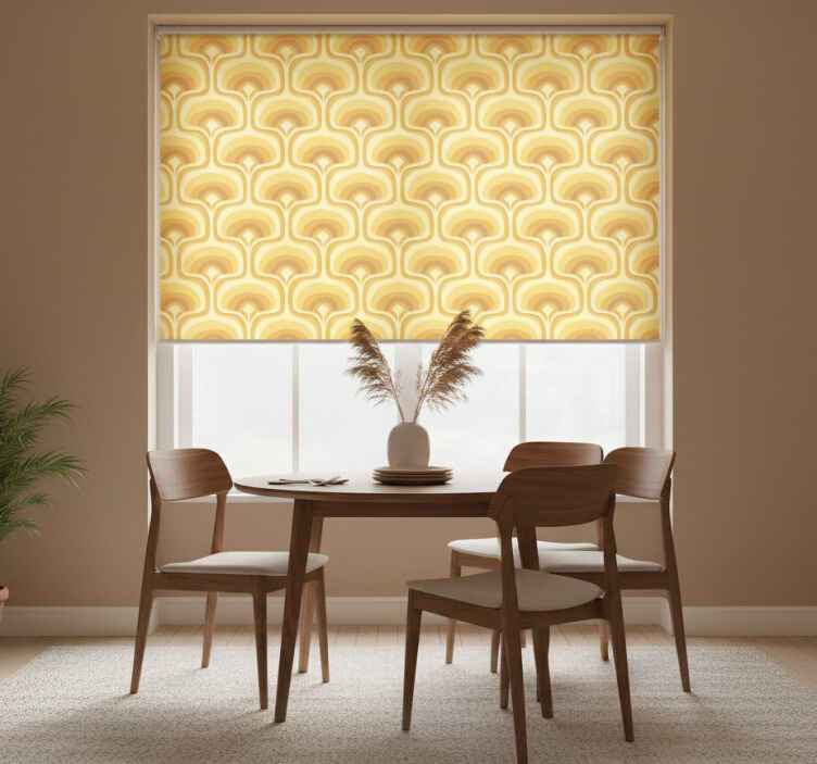 Blind yellow retro pattern - TenStickers