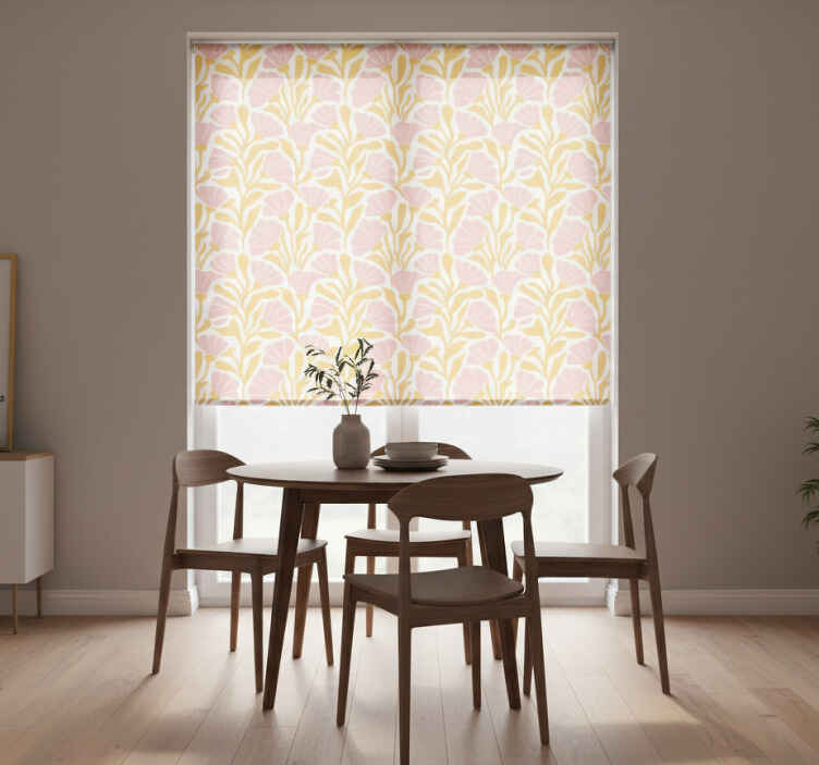 Blind yellow vibrant floral design - TenStickers
