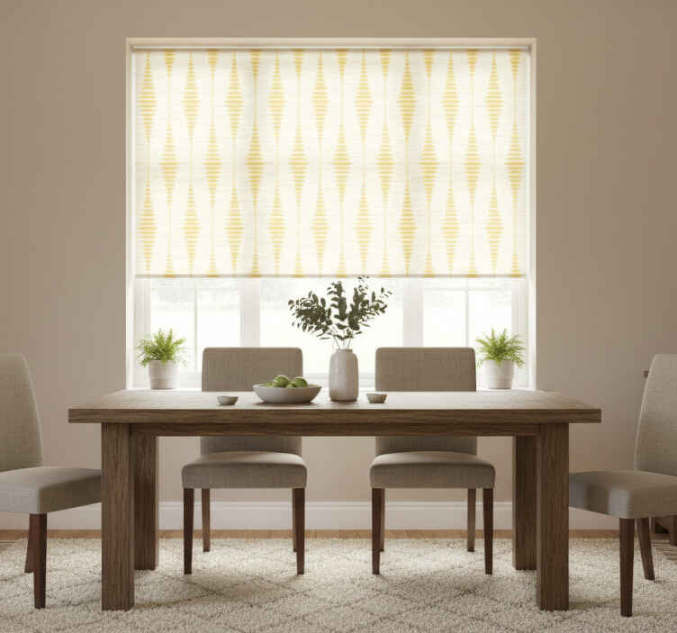 Blind yellow yellow rabaul ikat - TenStickers