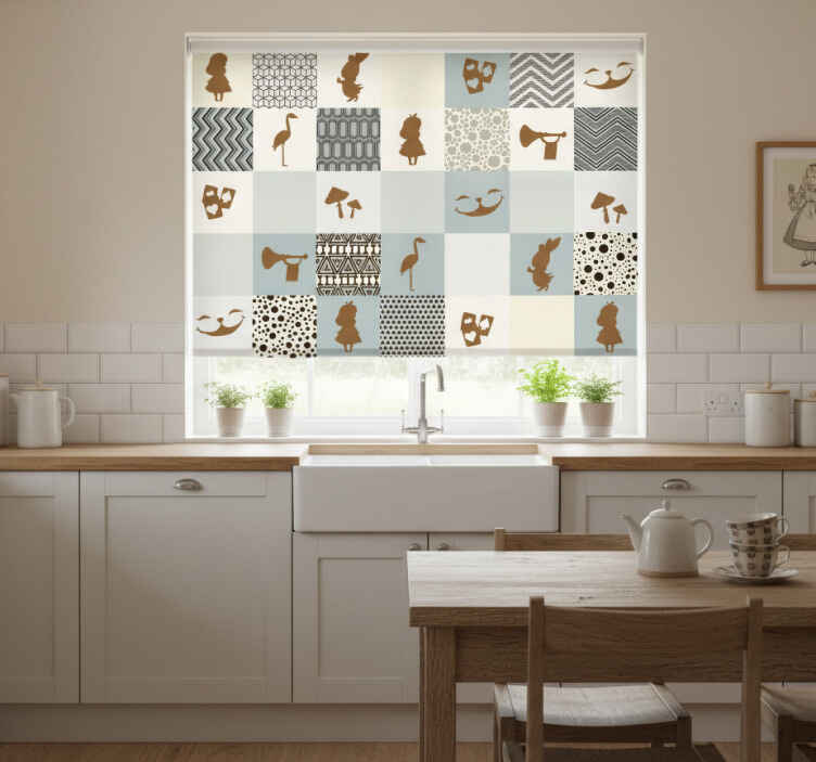 Store enrouleur cuisine alice au pays des merveilles - TenStickers