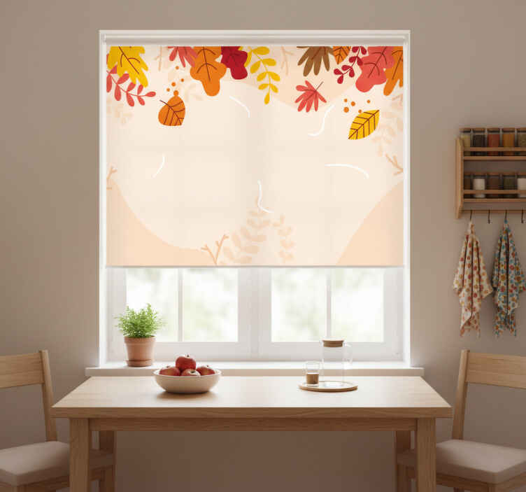 Persiana enrollable para cocina cosecha de otoño - TenVinilo