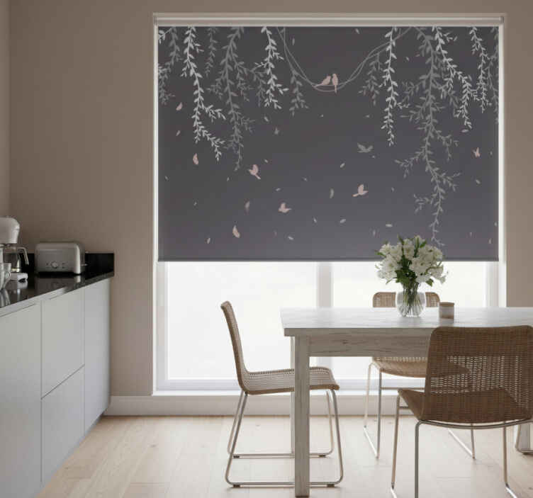 Küchenfenster rollo aus koordinatenpapier - TenStickers