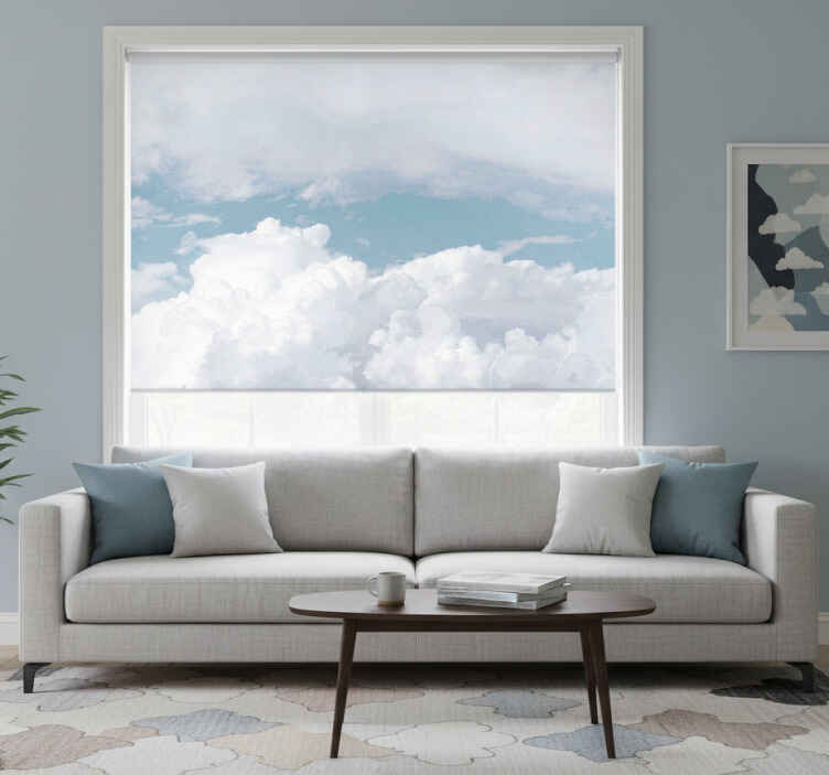 White blind like soft cotton clouds - TenStickers