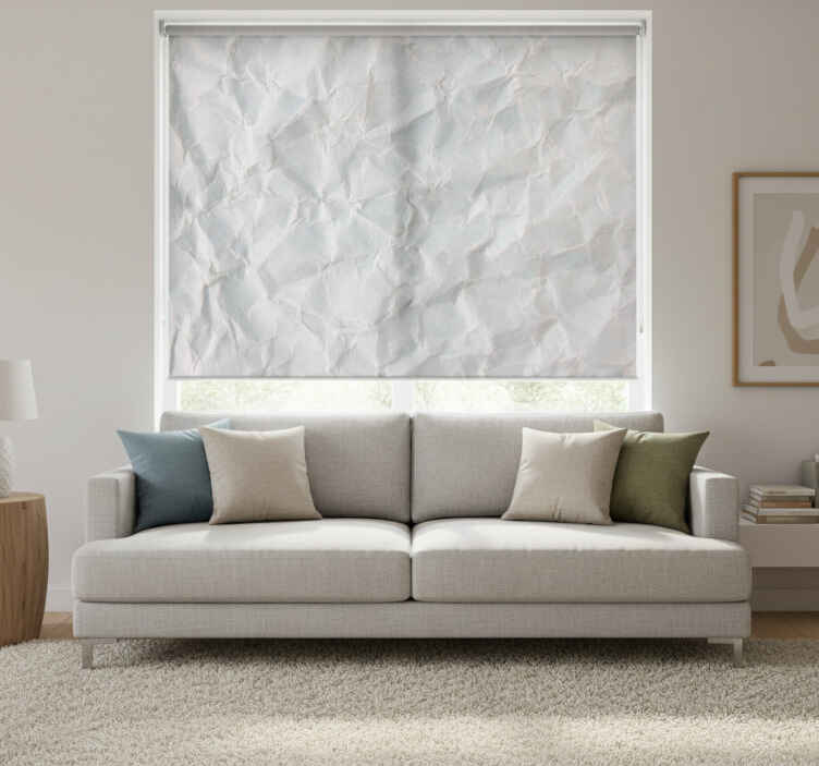 White blind with crumpled paper texture - TenStickers